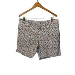 J. Crew Swim Trunks Mens Sz 35 Floral Board Mesh Lined Drawstring